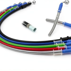 Fireyouracing Hydraulic Brake Line AN3 1/8" 28-90° Steel Banjo Kit-0
