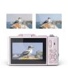 Maenlans W08 4K 64MP Camera 18X Zoom Flip Screen Pink-4