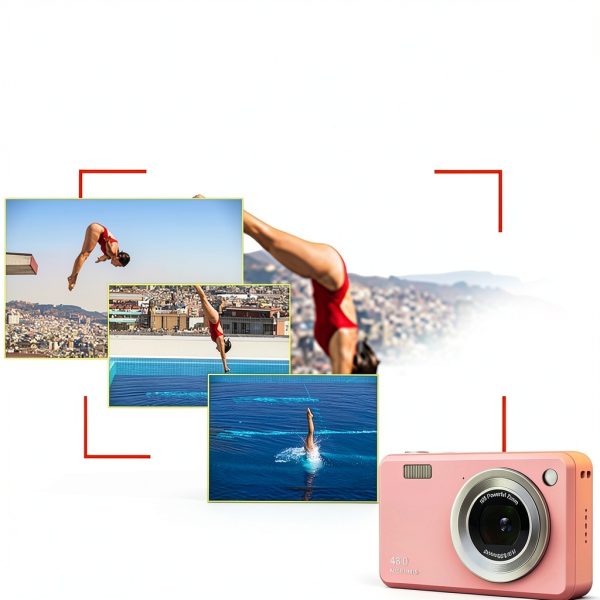Yehtreh K500 48MP 16X Zoom Digital Camera Pink/Grayish Black-4