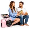 Maenlans W08 4K 64MP Camera 18X Zoom Flip Screen Pink-7