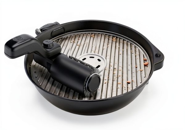 Electric Rotary Grill Brush YKYI 304 Stainless Steel 3‑Speed, Black-6