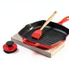Le Creuset Grill Brush Nylon 3.25 inch Cerise Heat Resistant-1