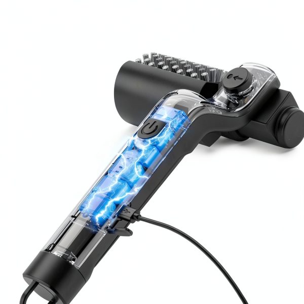 Electric Rotary Grill Brush YKYI 304 Stainless Steel 3‑Speed, Black-3