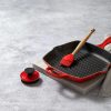 Le Creuset Grill Brush Nylon 3.25 inch Cerise Heat Resistant-2