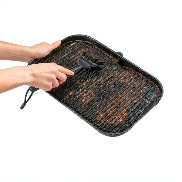 Ninja Woodfire Grill Brush - Non-Scratch Heat-Resistant Nylon - Black-1