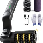 Electric Rotary Grill Brush YKYI 304 Stainless Steel 3‑Speed, Black-0