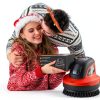 Cordless Electric Grill Brush Anysigma Replaceable Heads Red-5